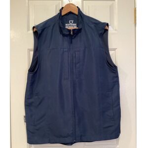 SCOTTeVEST RFID Travel Vest Men Large Navy Blue TEC Multi-Pocket Utility Vest L